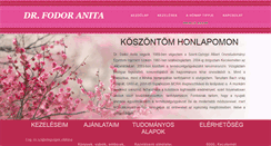 Desktop Screenshot of drfodoranita.hu